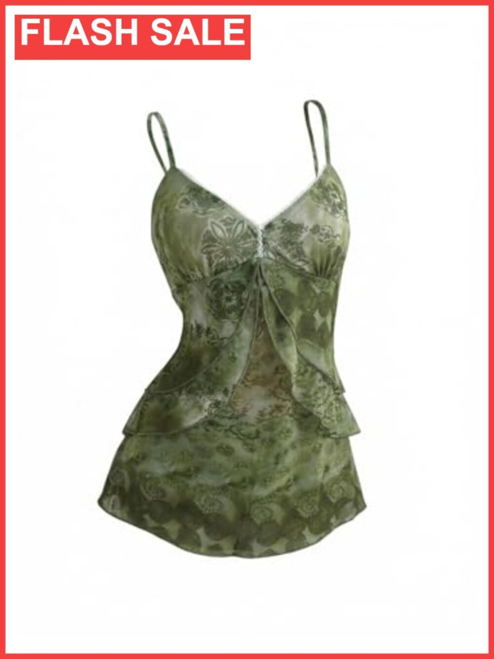 Womens Y2K Floral Mesh Tank Top V Neck Sleeveless Crop Top Party Club